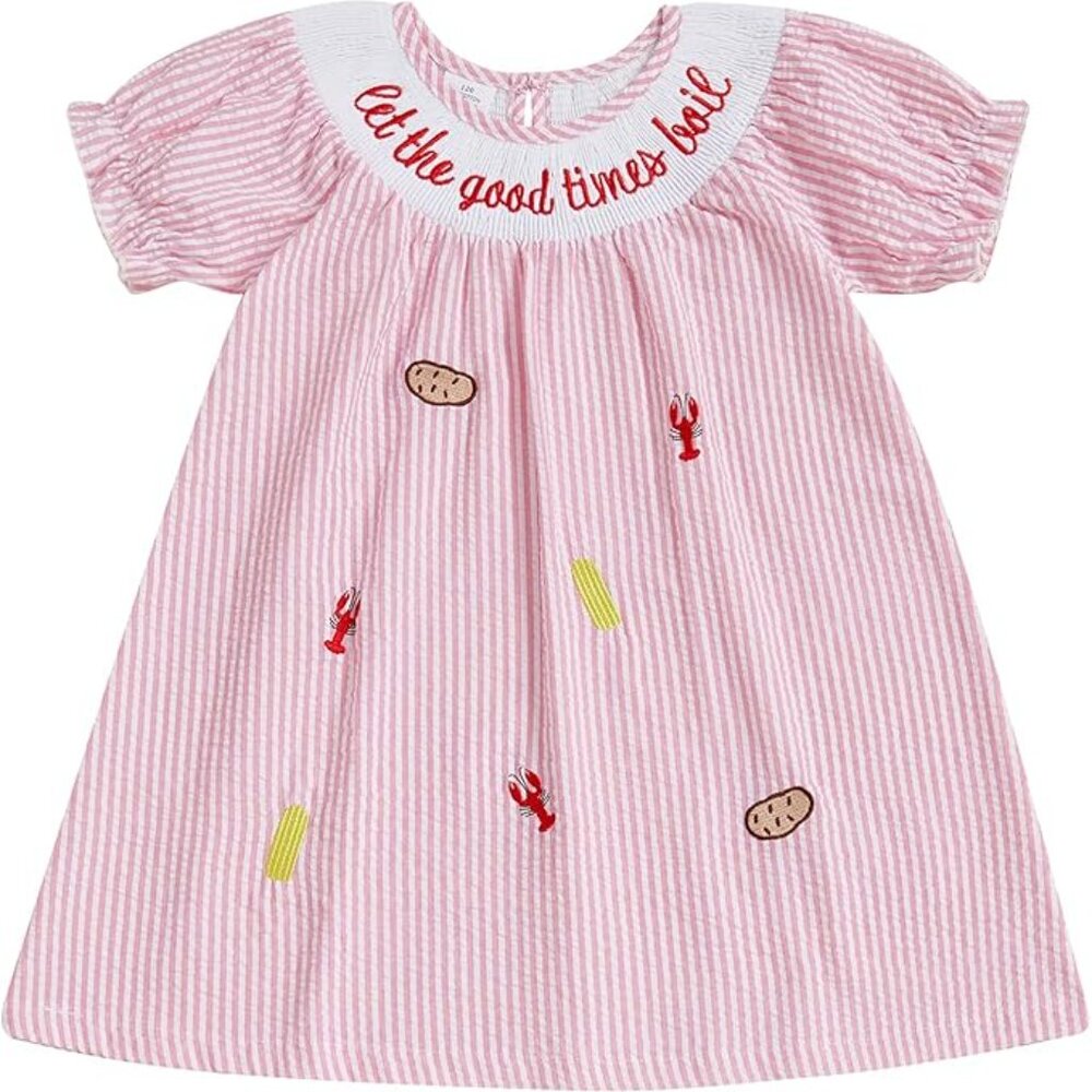 Lot of Four Brand New baby & girl holiday outfits embroidered/ smocked